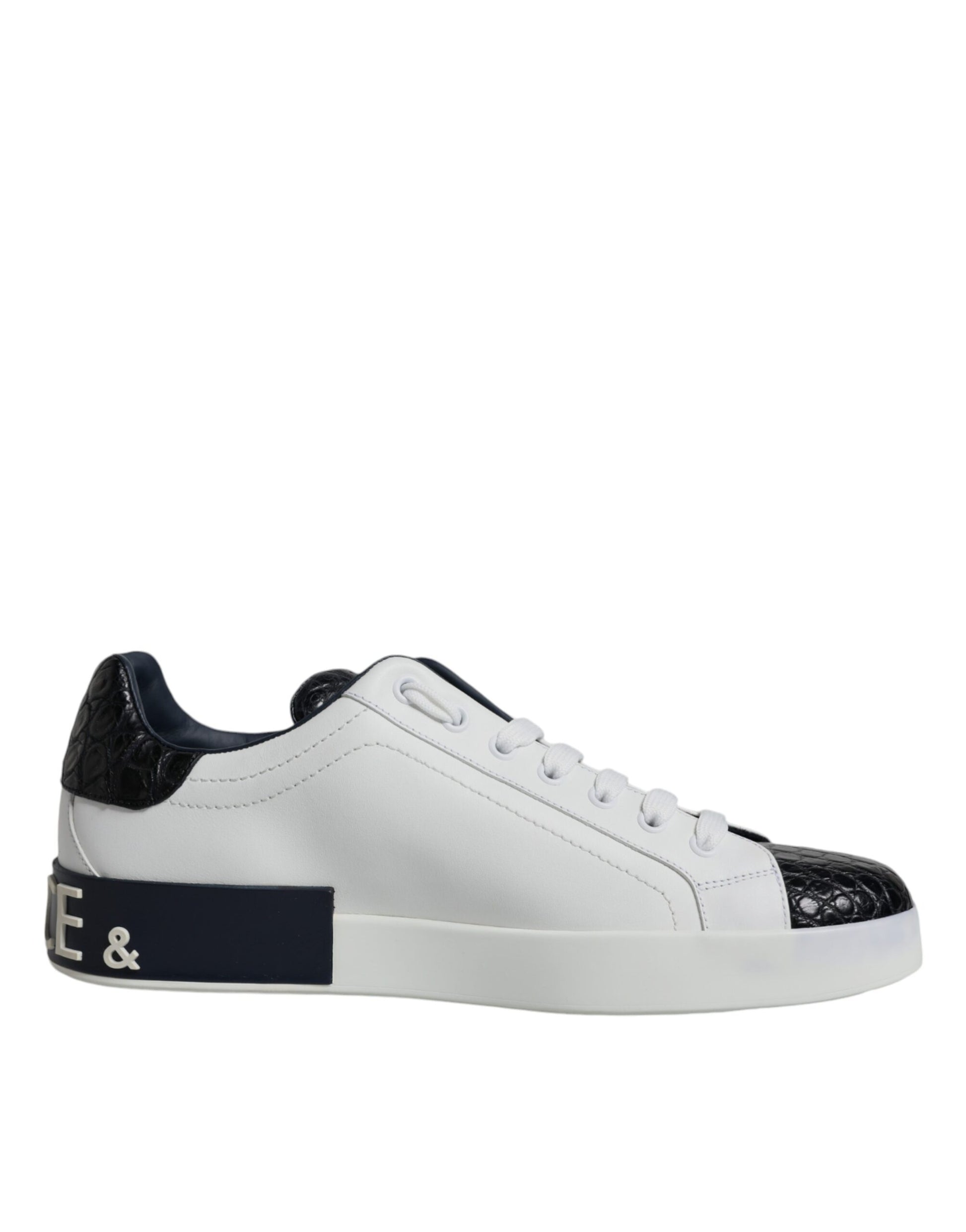 Baskets Portofino en cuir blanc avec logo