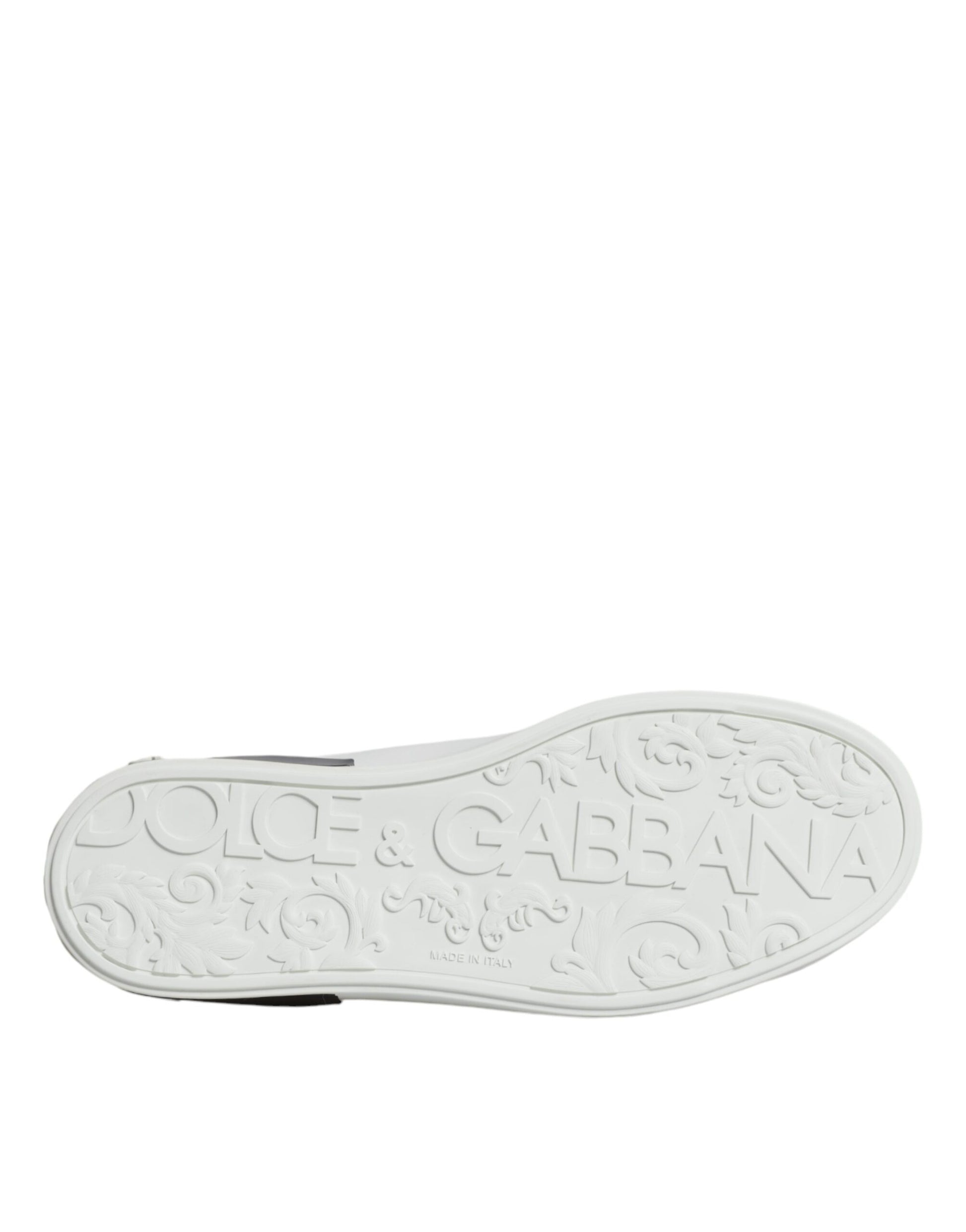 Baskets Portofino en cuir blanc avec logo
