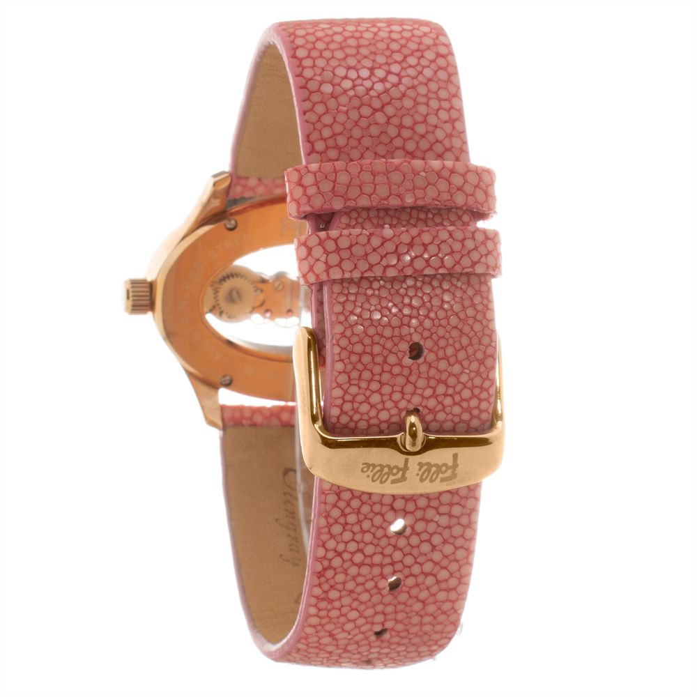 Multicolor Leather Dress Watch