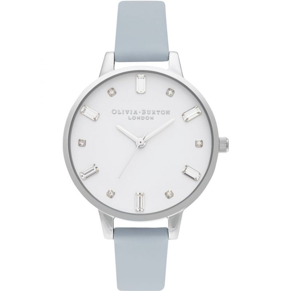 Blue Artificial Leather Dress Watch