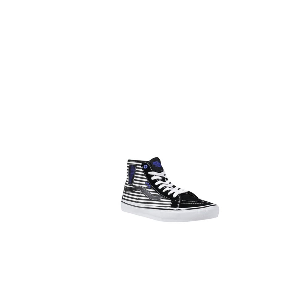 Baskets en cuir noir et blanc