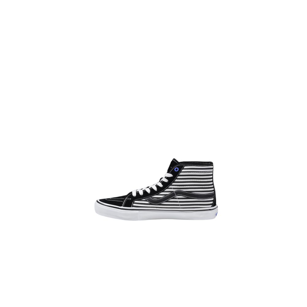 Baskets en cuir noir et blanc