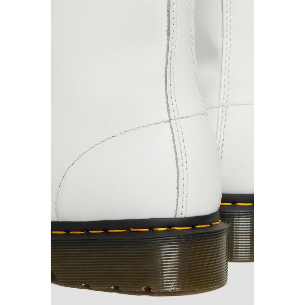 Botte en cuir blanche