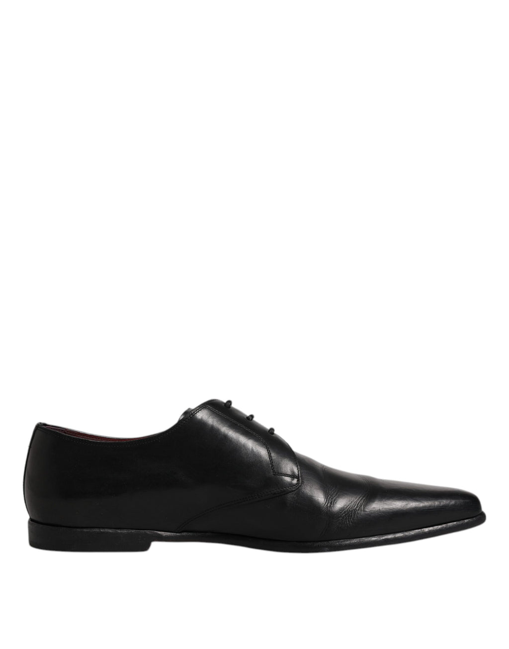 Chaussures de ville derby en cuir noir à lacets pour homme