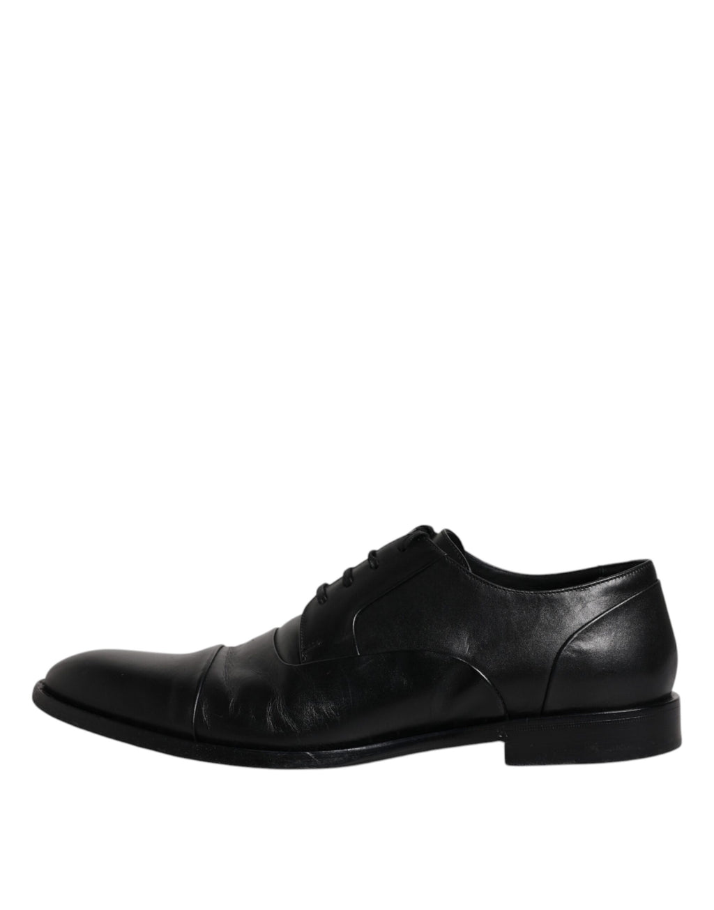 Chaussures de ville derby en cuir noir à lacets pour homme