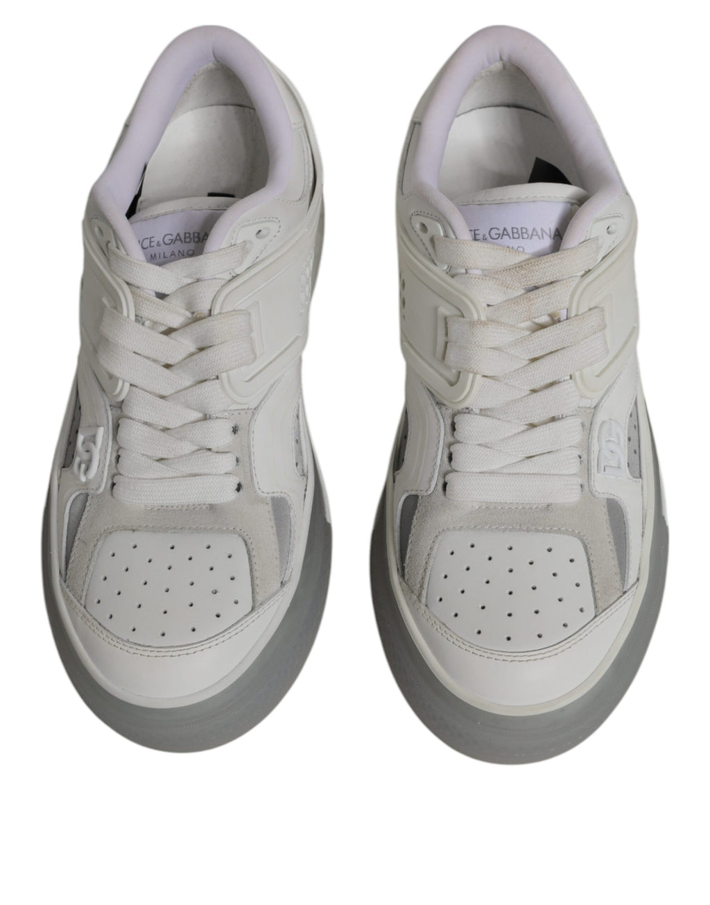 Sneakers blanches personnalisées DG Logo CUSTOM 2.Zero