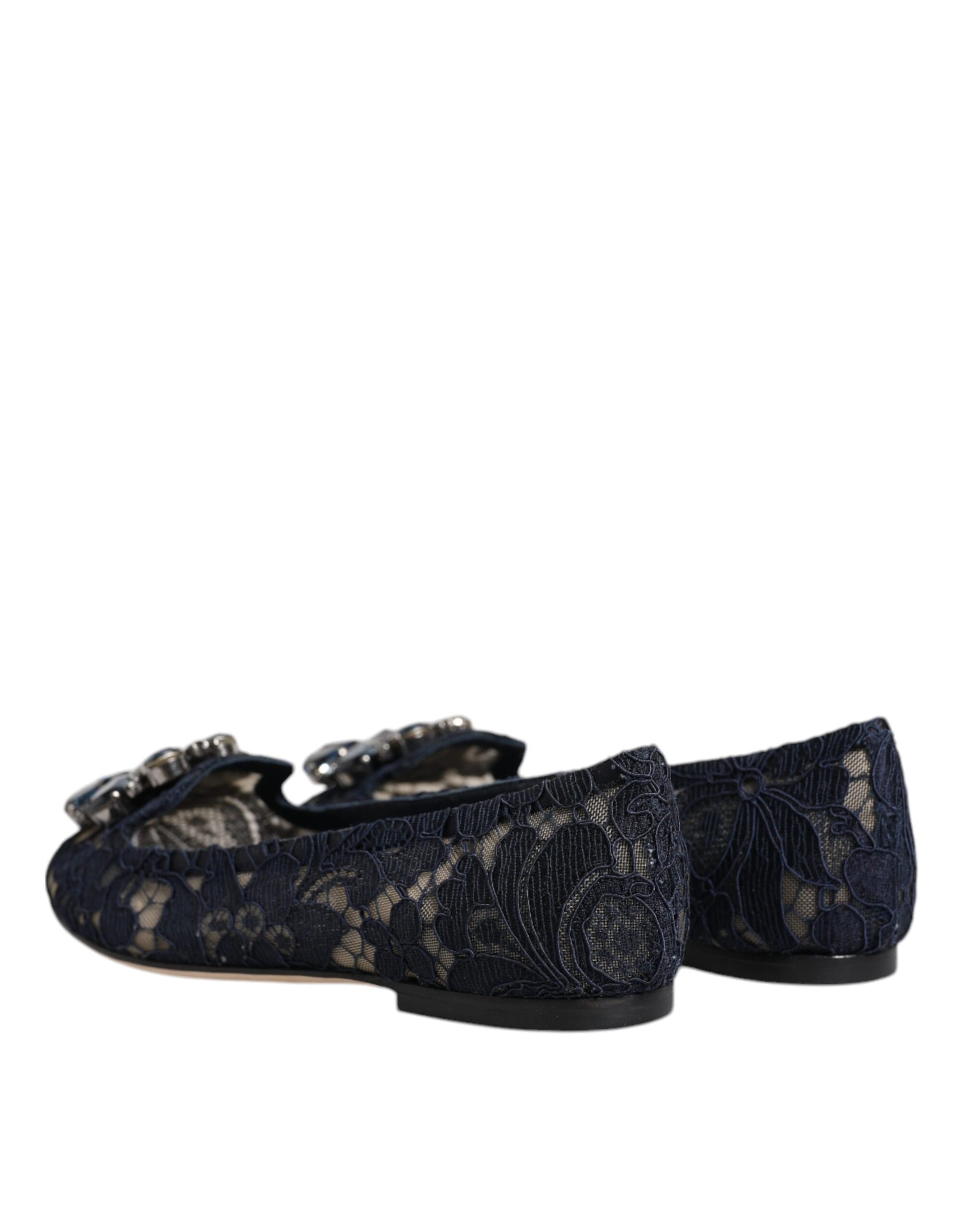 Baskets plates en dentelle et cristaux bleus Taormina