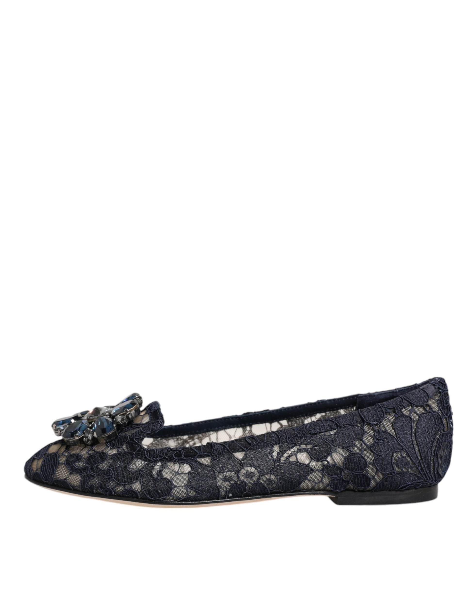 Baskets plates en dentelle et cristaux bleus Taormina