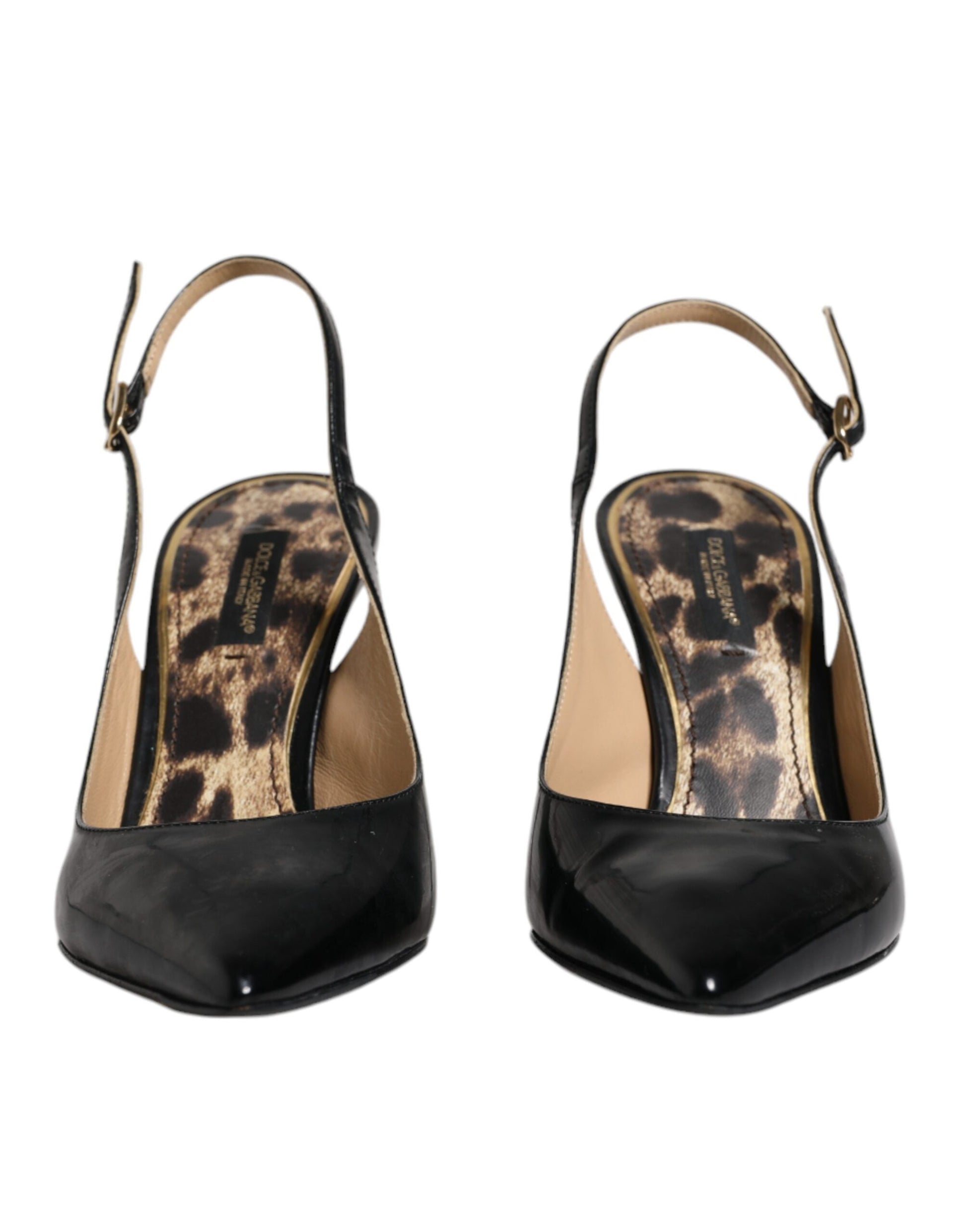 Escarpins à talons hauts en cuir noir