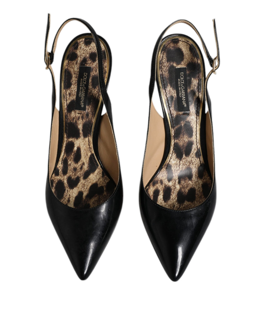 Escarpins à talons hauts en cuir noir