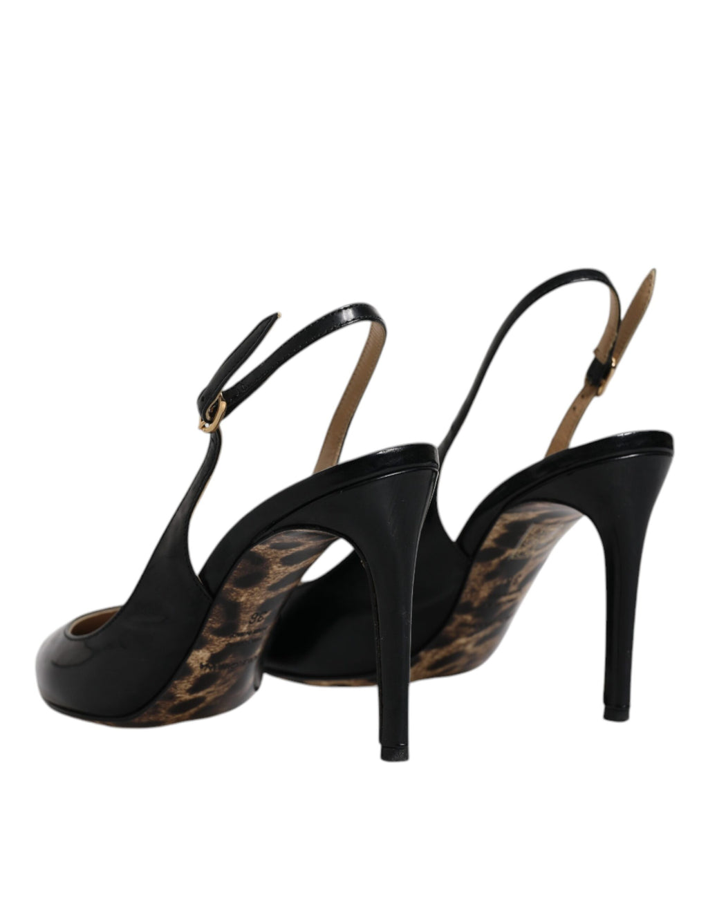 Escarpins à talons hauts en cuir noir