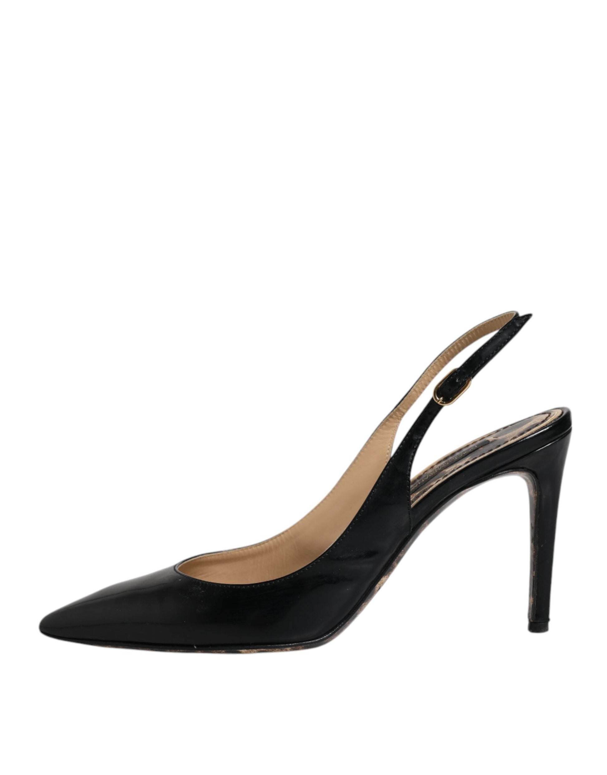 Escarpins à talons hauts en cuir noir