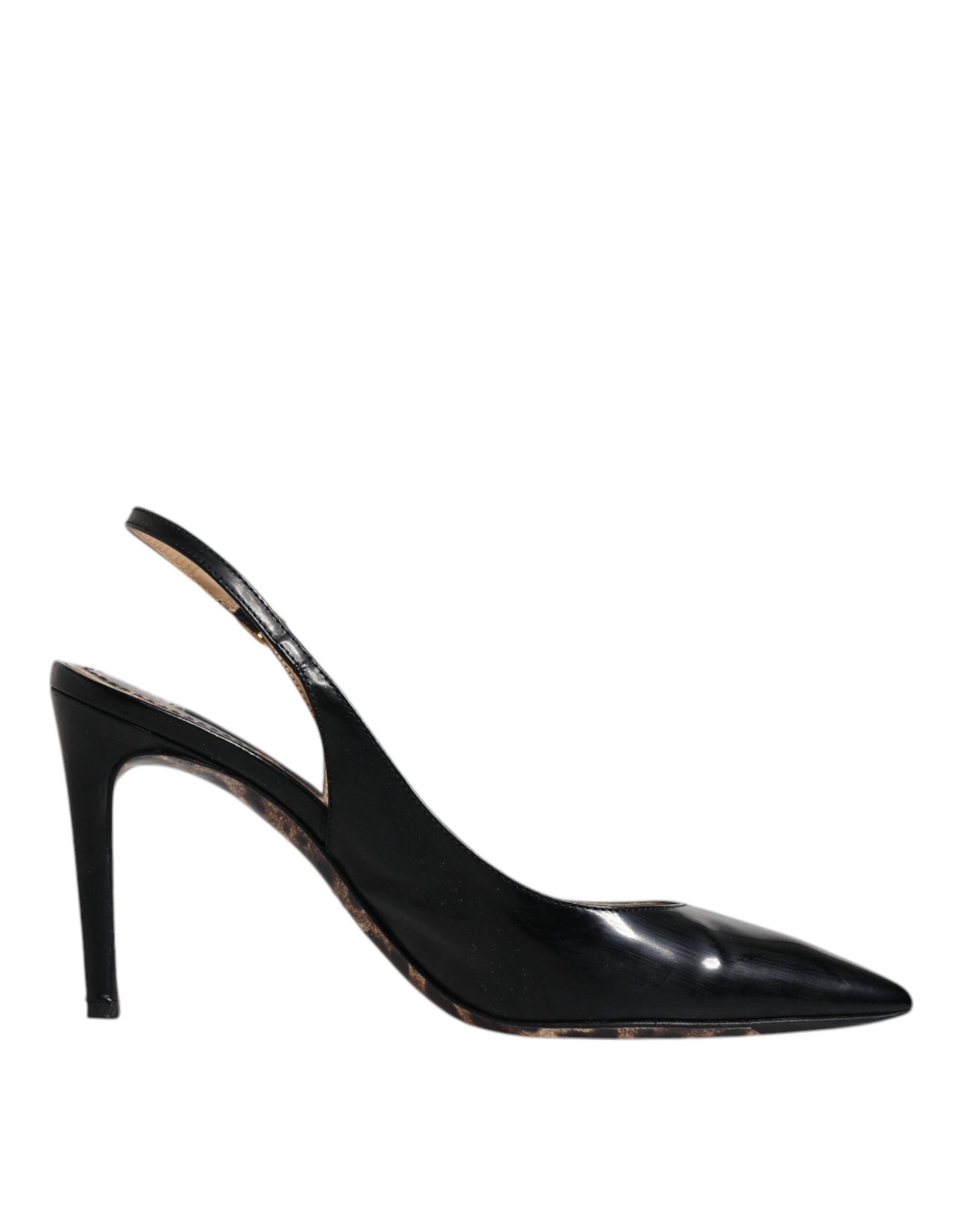 Escarpins à talons hauts en cuir noir