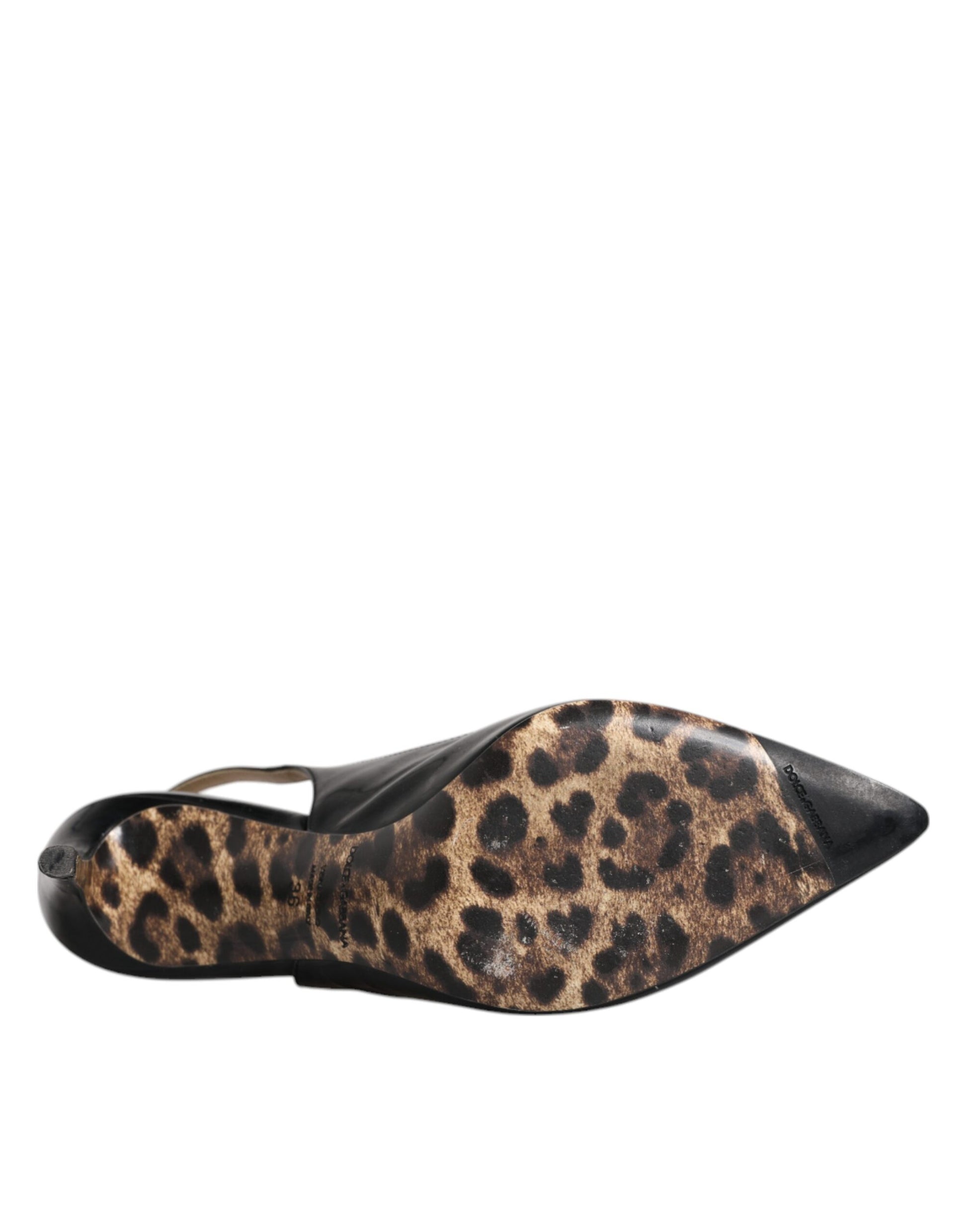 Escarpins à talons hauts en cuir noir