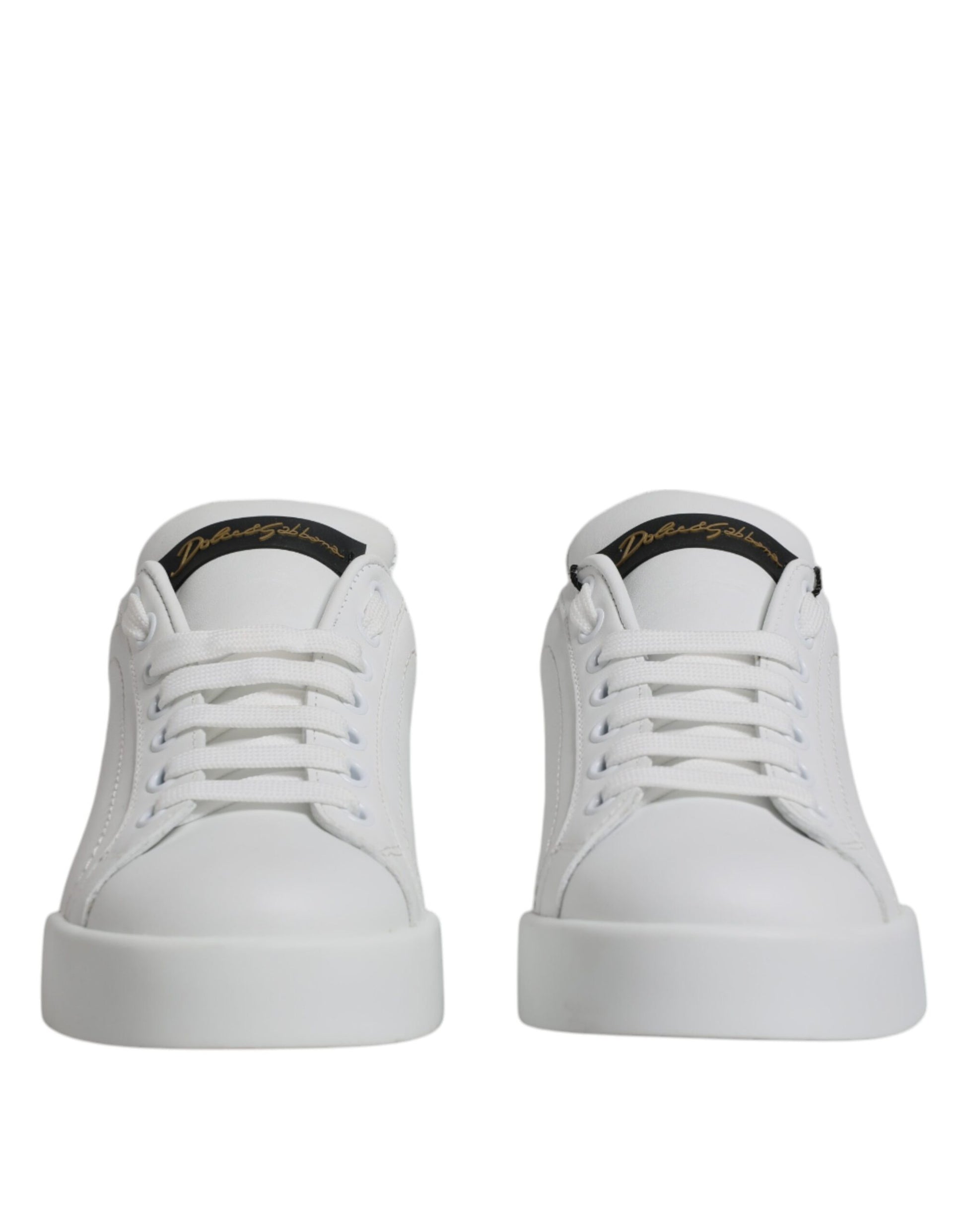 Baskets basses classiques en cuir blanc