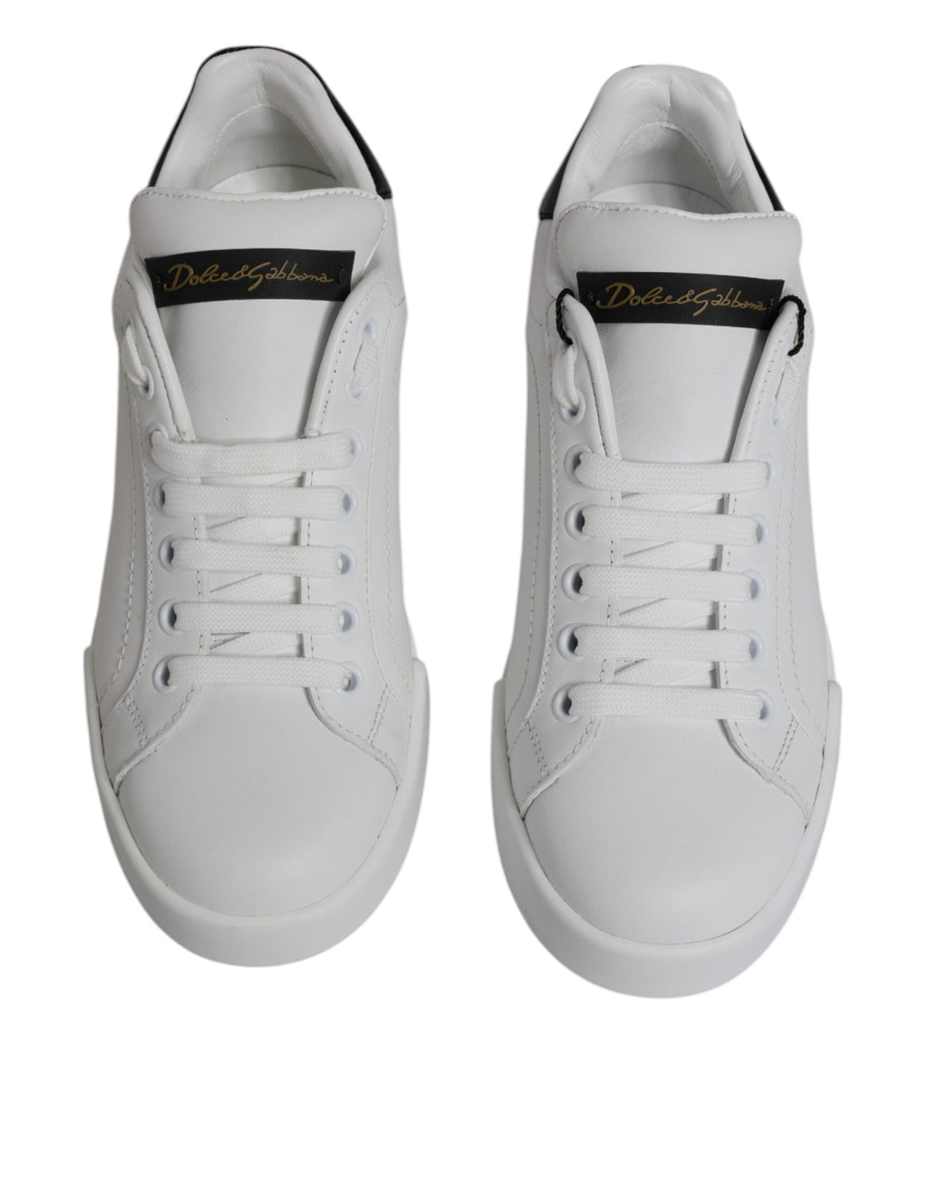 Baskets basses classiques en cuir blanc