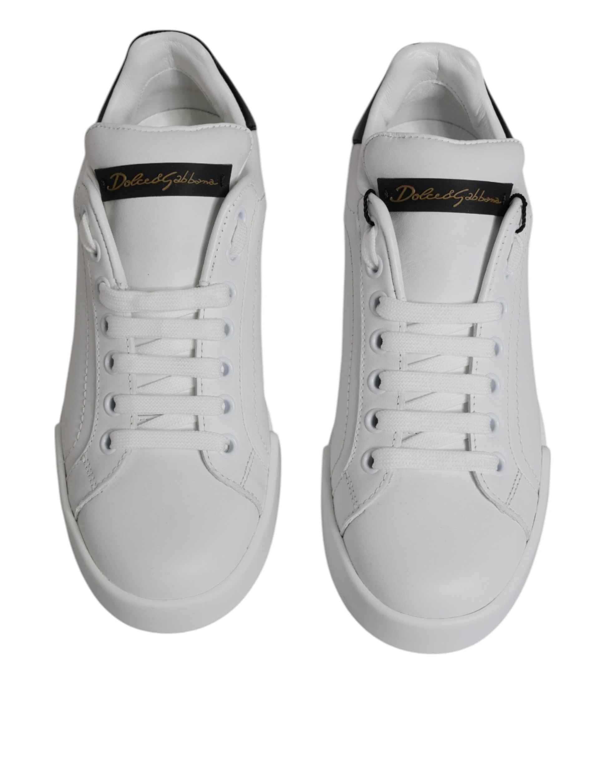 Baskets basses classiques en cuir blanc