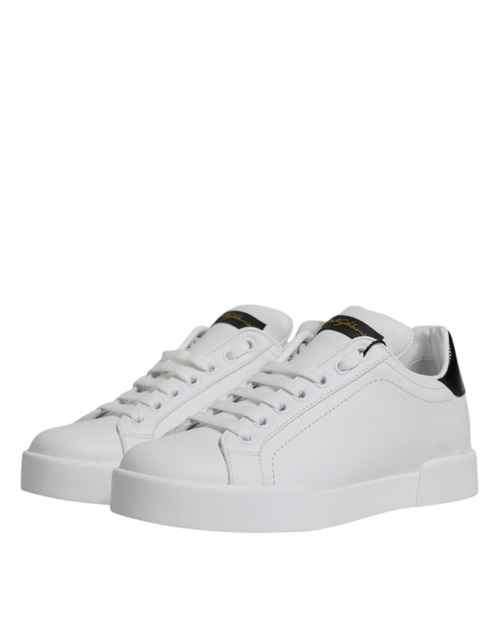 Baskets basses classiques en cuir blanc
