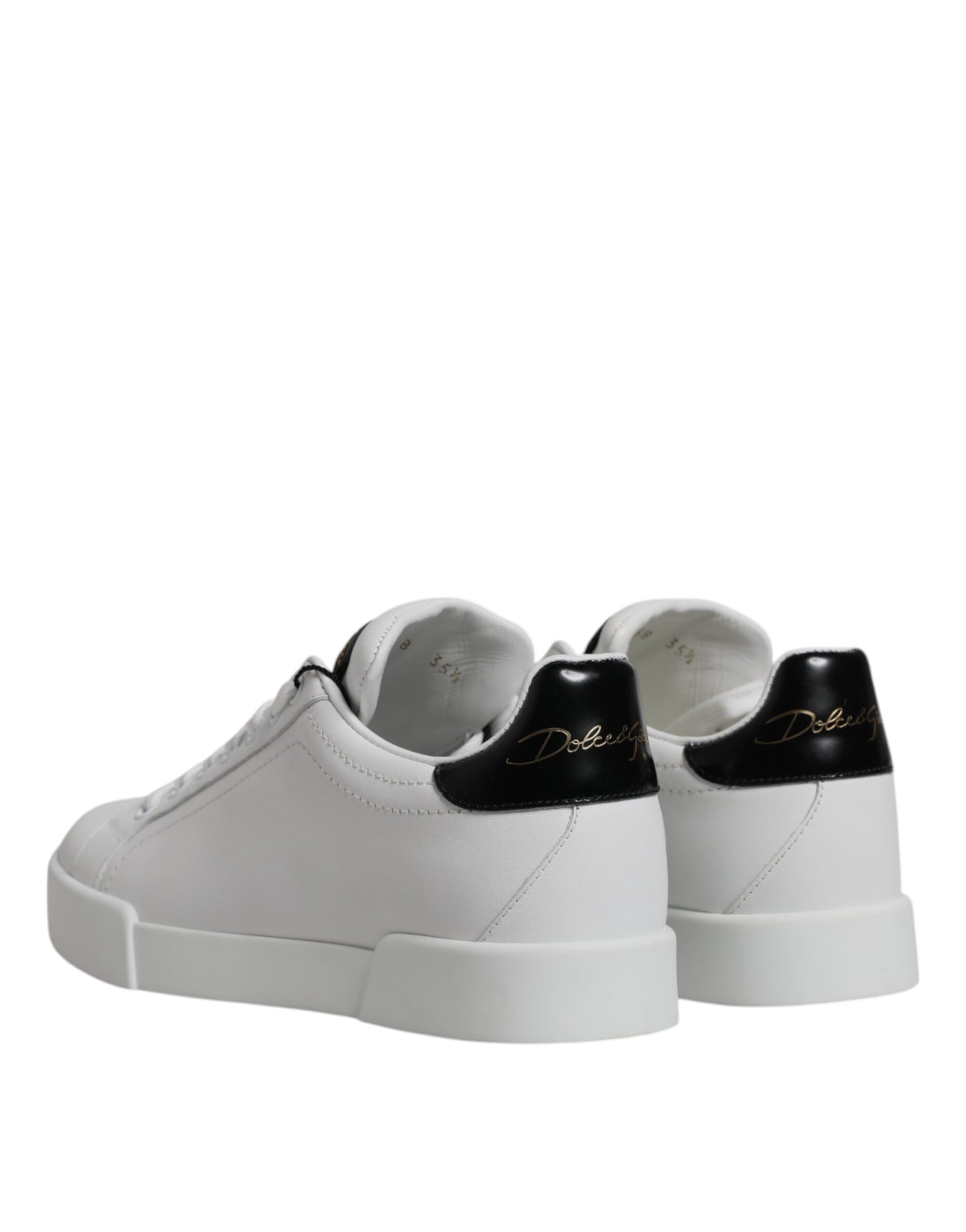 Baskets basses classiques en cuir blanc