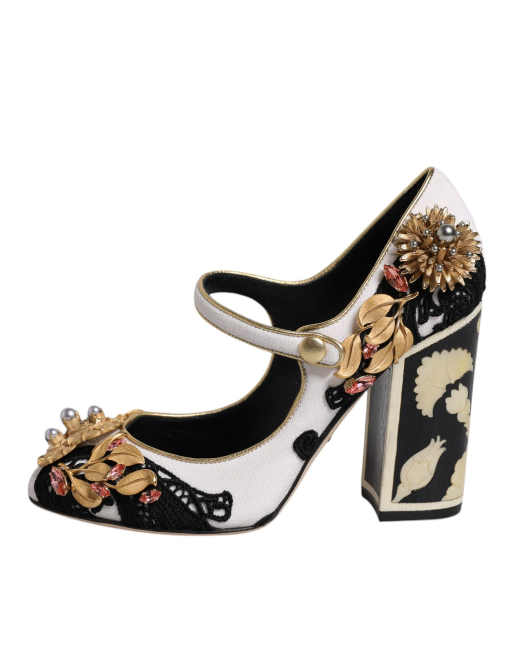 Escarpins à talons ornés multicolores