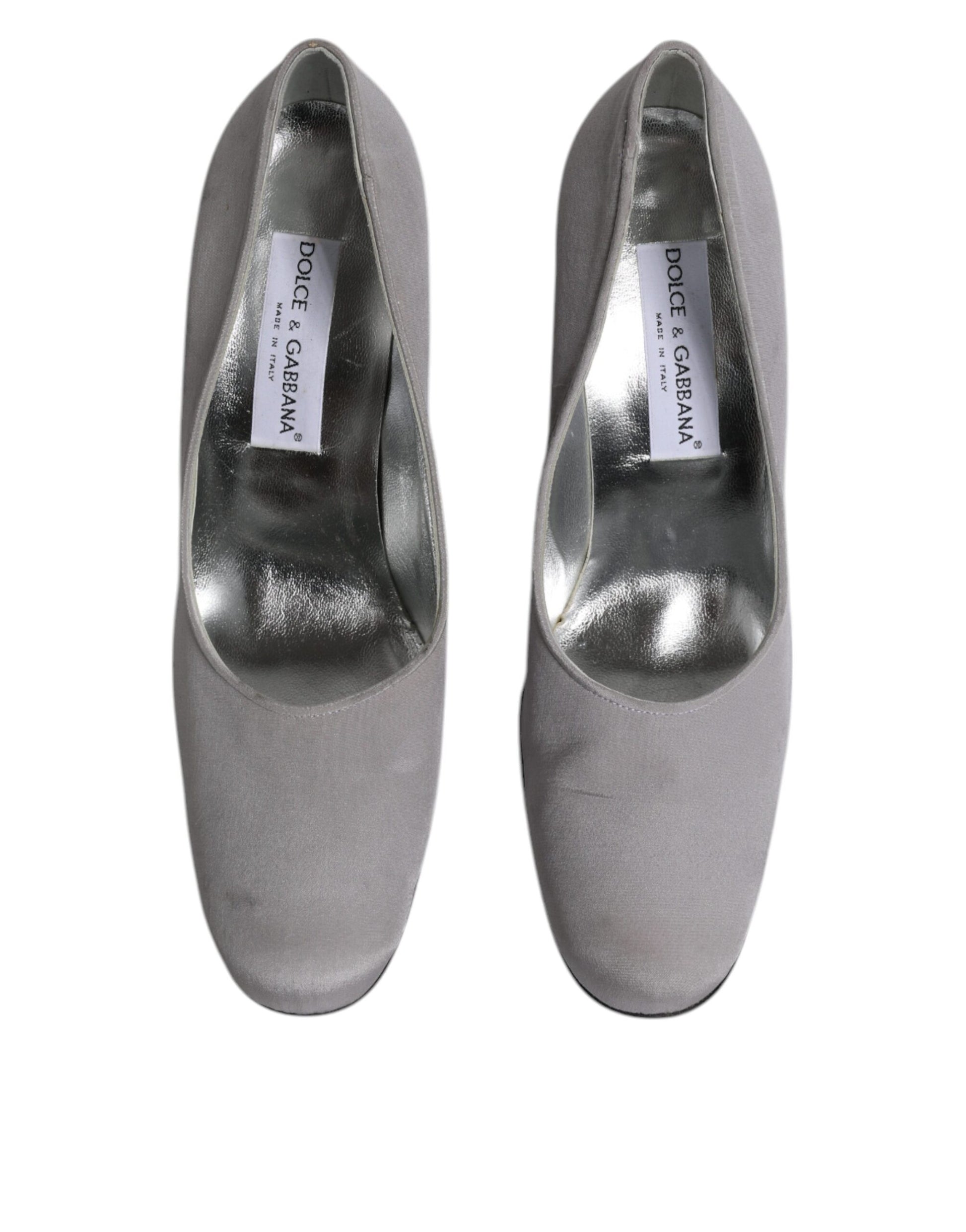 Escarpins à talons hauts en cuir daim gris