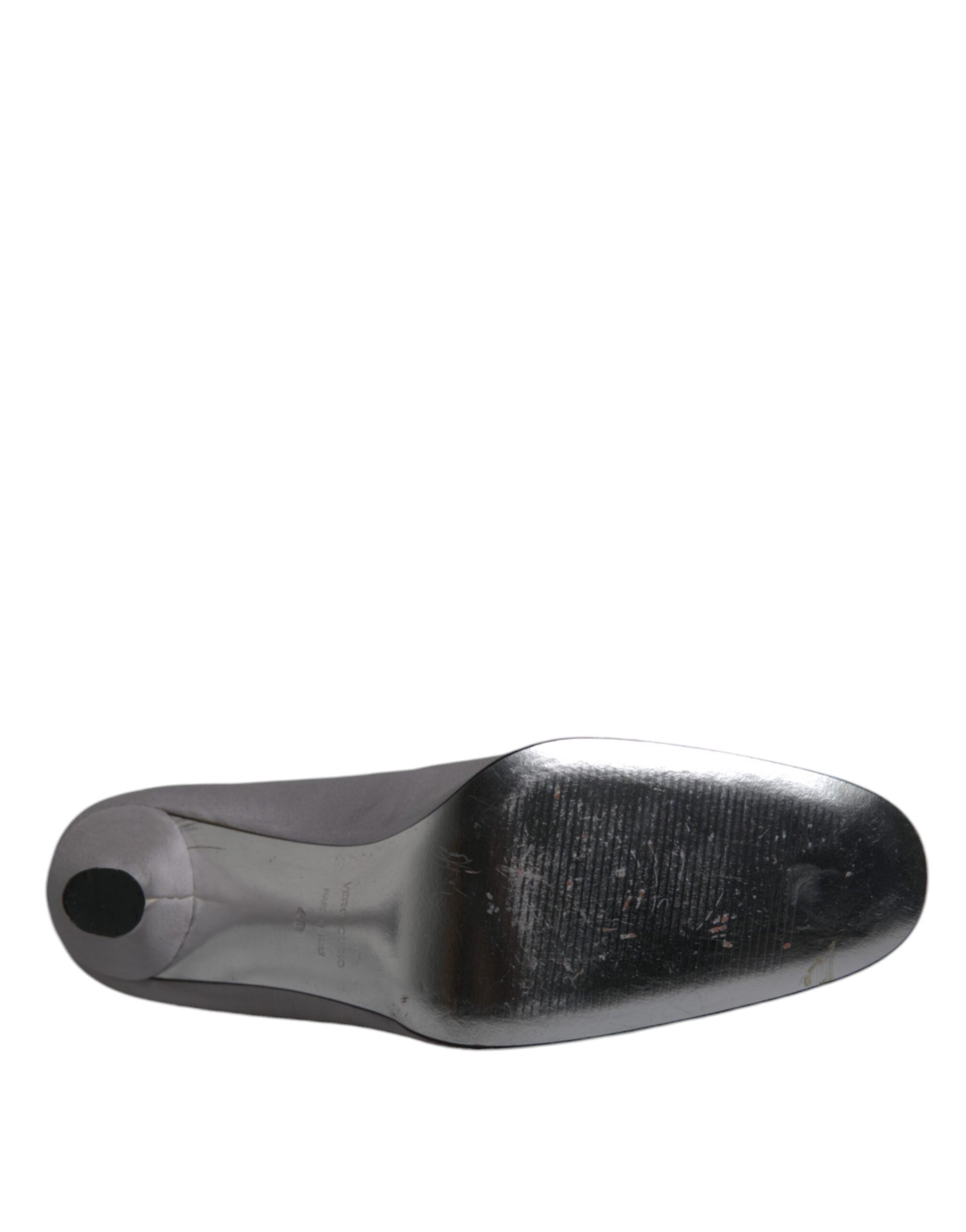 Escarpins à talons hauts en cuir daim gris