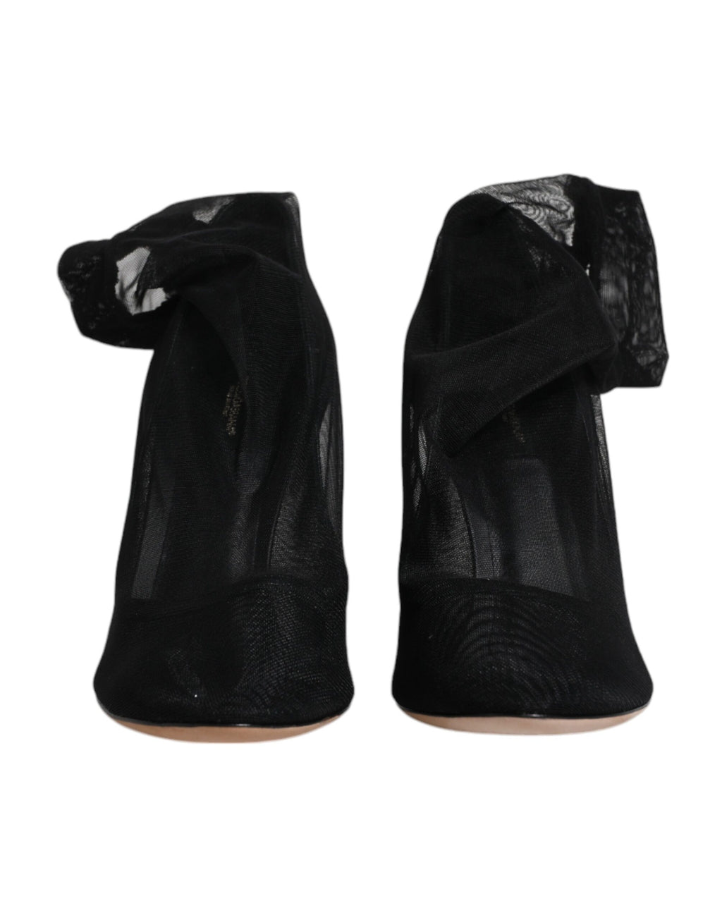 Bottes en forme de chaussettes en maille de nylon noire