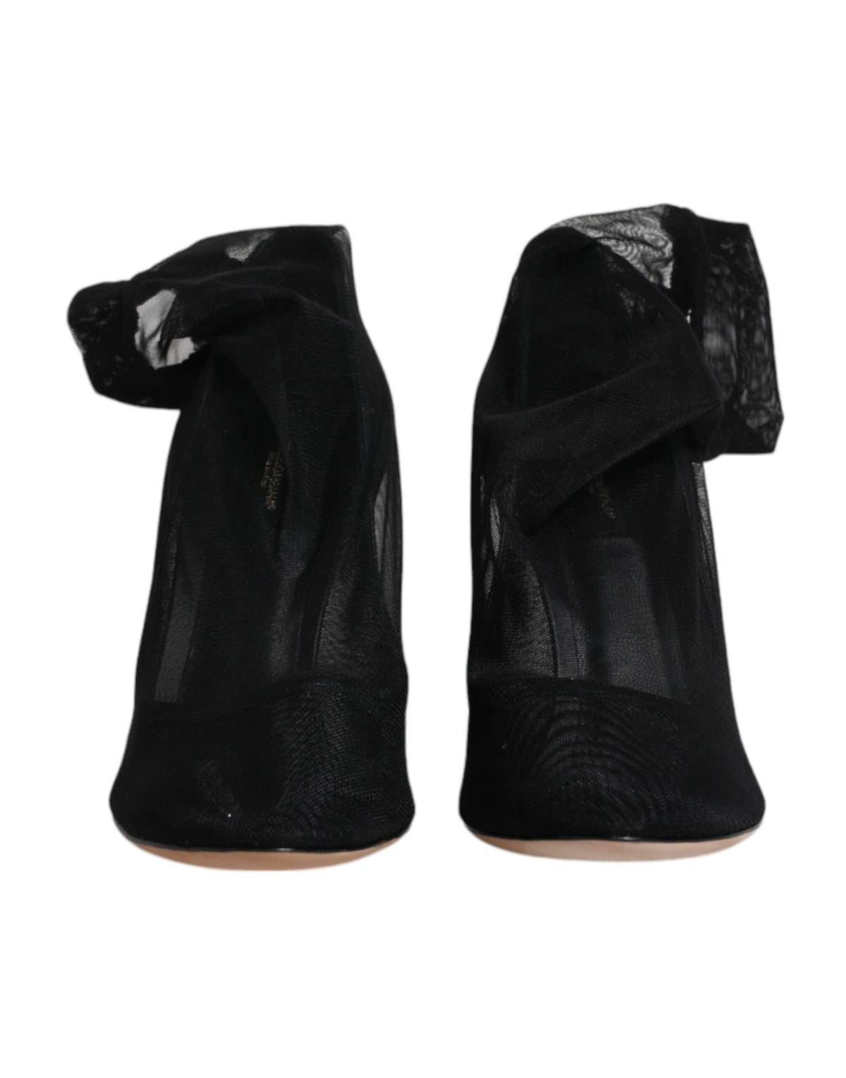 Bottes en forme de chaussettes en maille de nylon noire