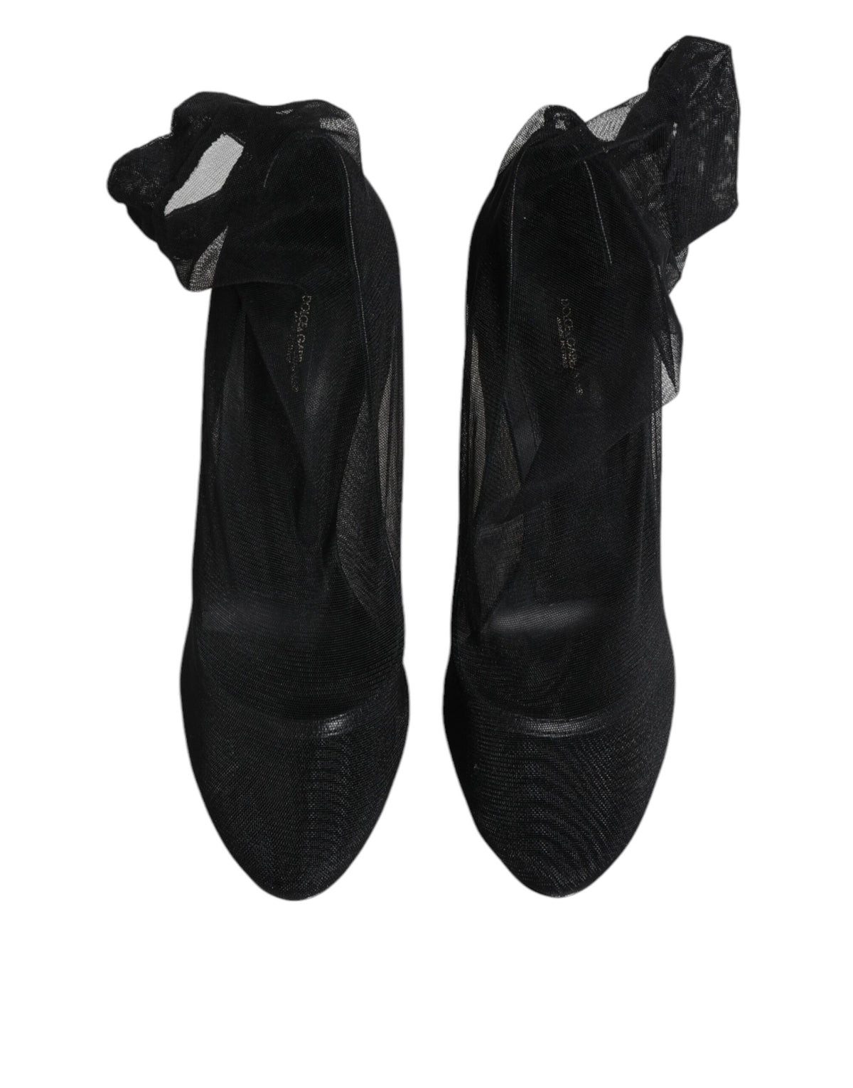 Bottes en forme de chaussettes en maille de nylon noire
