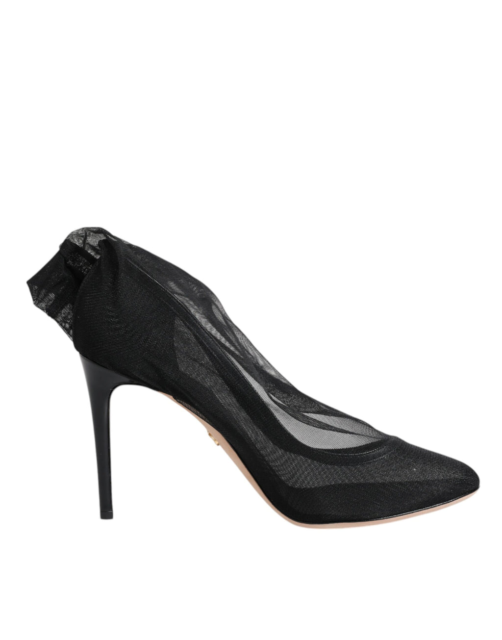 Bottes en forme de chaussettes en maille de nylon noire