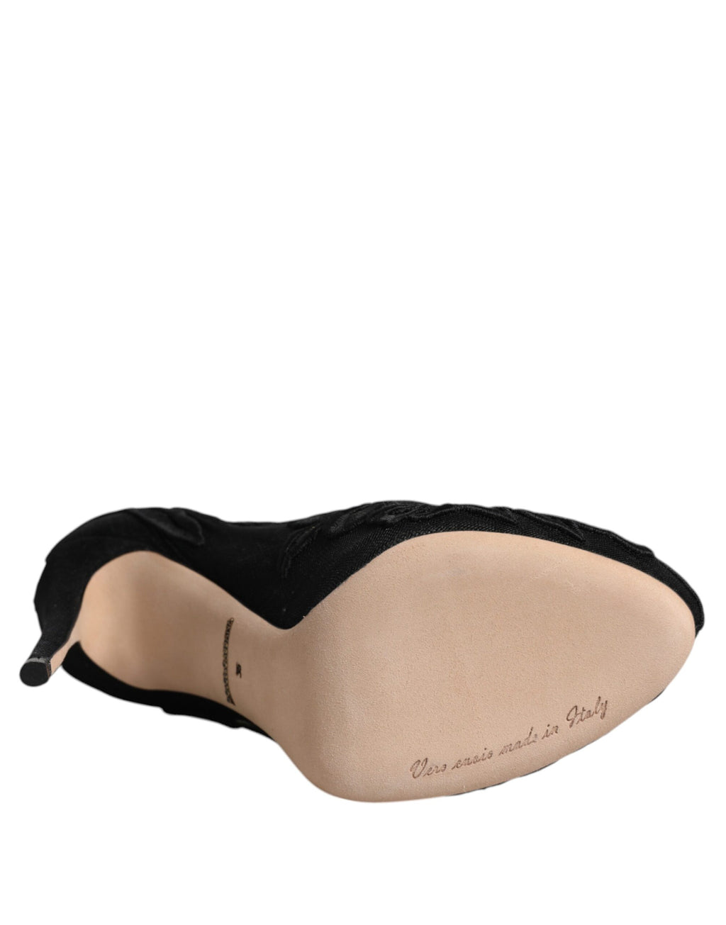 Bottines mi-mollet en tulle noir extensible avec talons