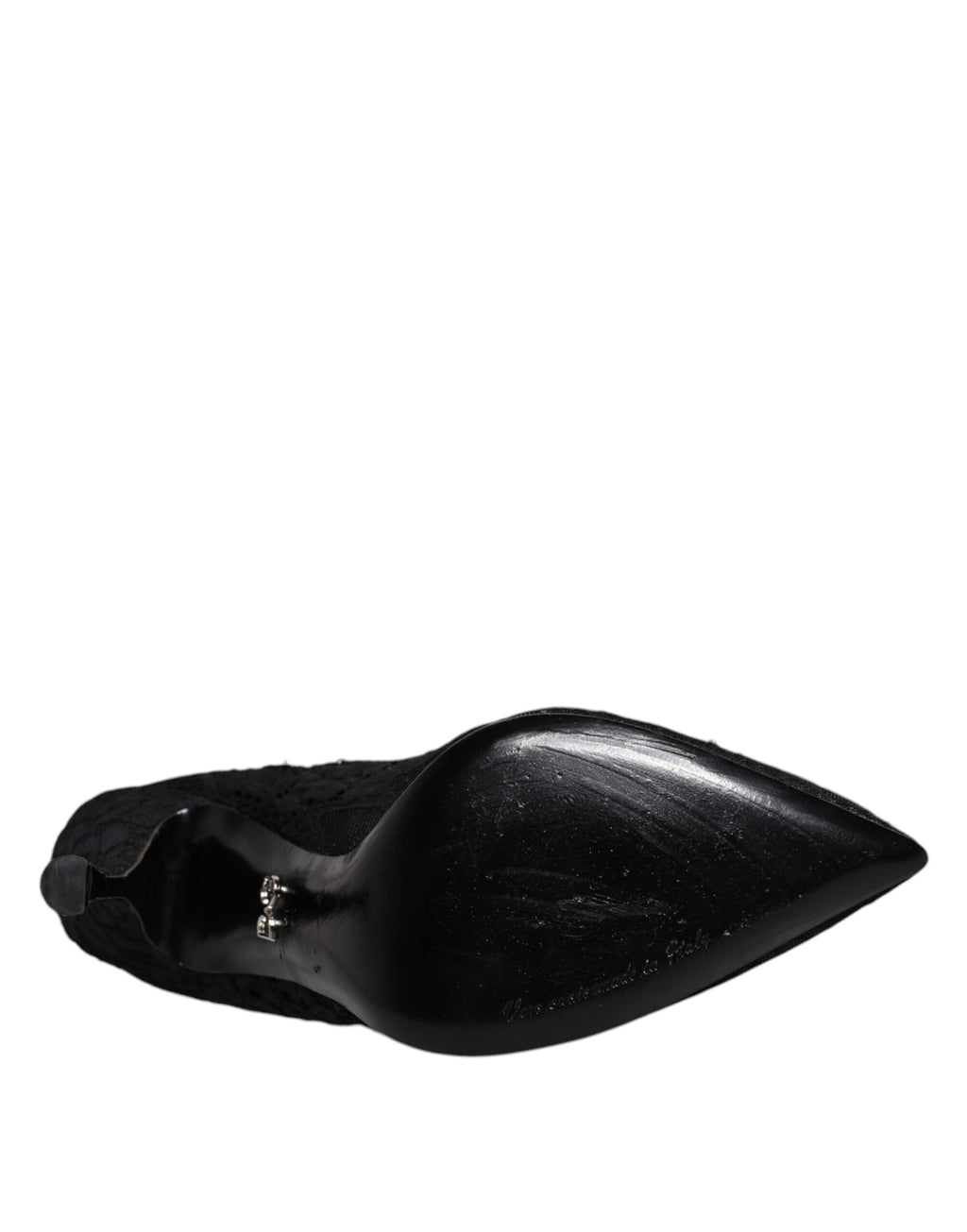 Escarpins Mary Jane en dentelle noire et cristaux