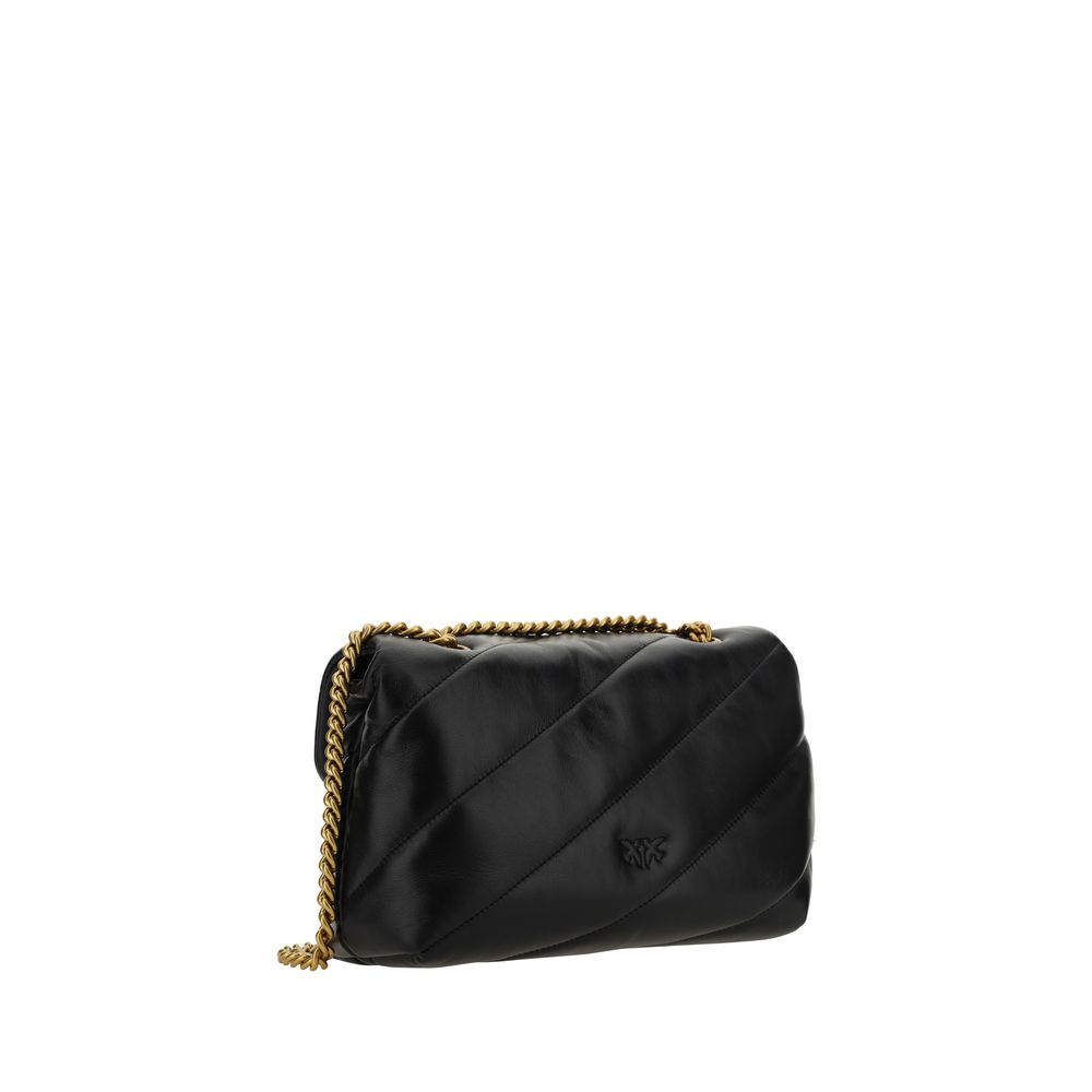 Black Calf Leather Bos Taurus Shoulder Bag