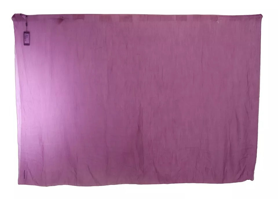 Écharpe, châle ou foulard en cachemire et soie, couleur violet uni.