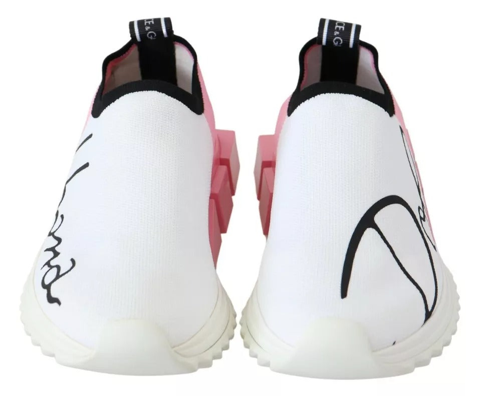 Sneakers Sorrento rose et blanc avec logo