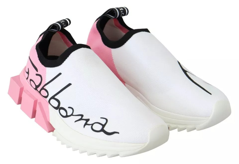 Sneakers Sorrento rose et blanc avec logo
