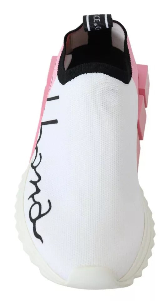 Sneakers Sorrento rose et blanc avec logo