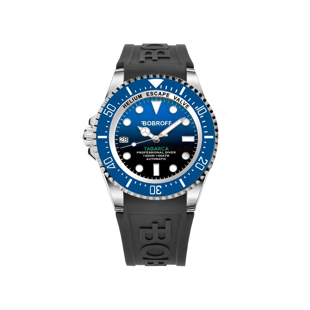 Montre en caoutchouc noir