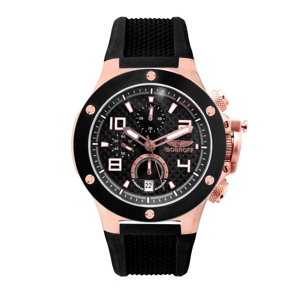 Montre en caoutchouc noir