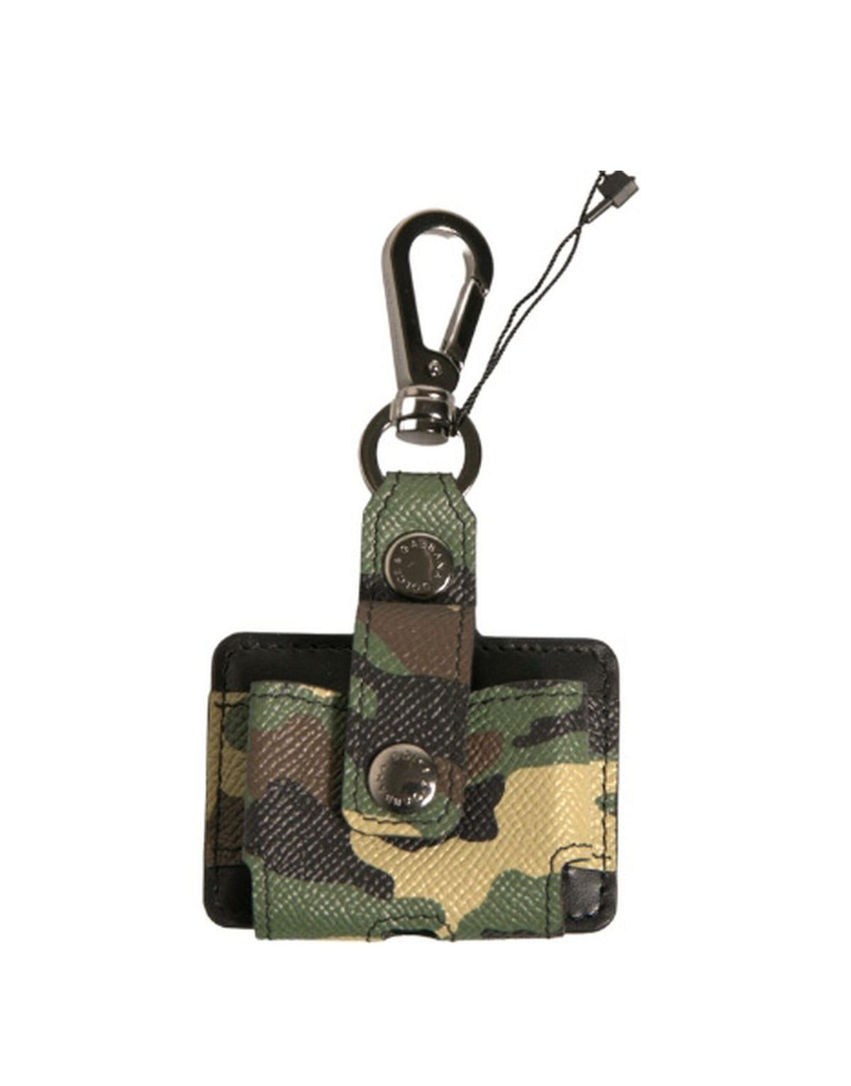 Étui Airpods en cuir et métal multicolore camouflage