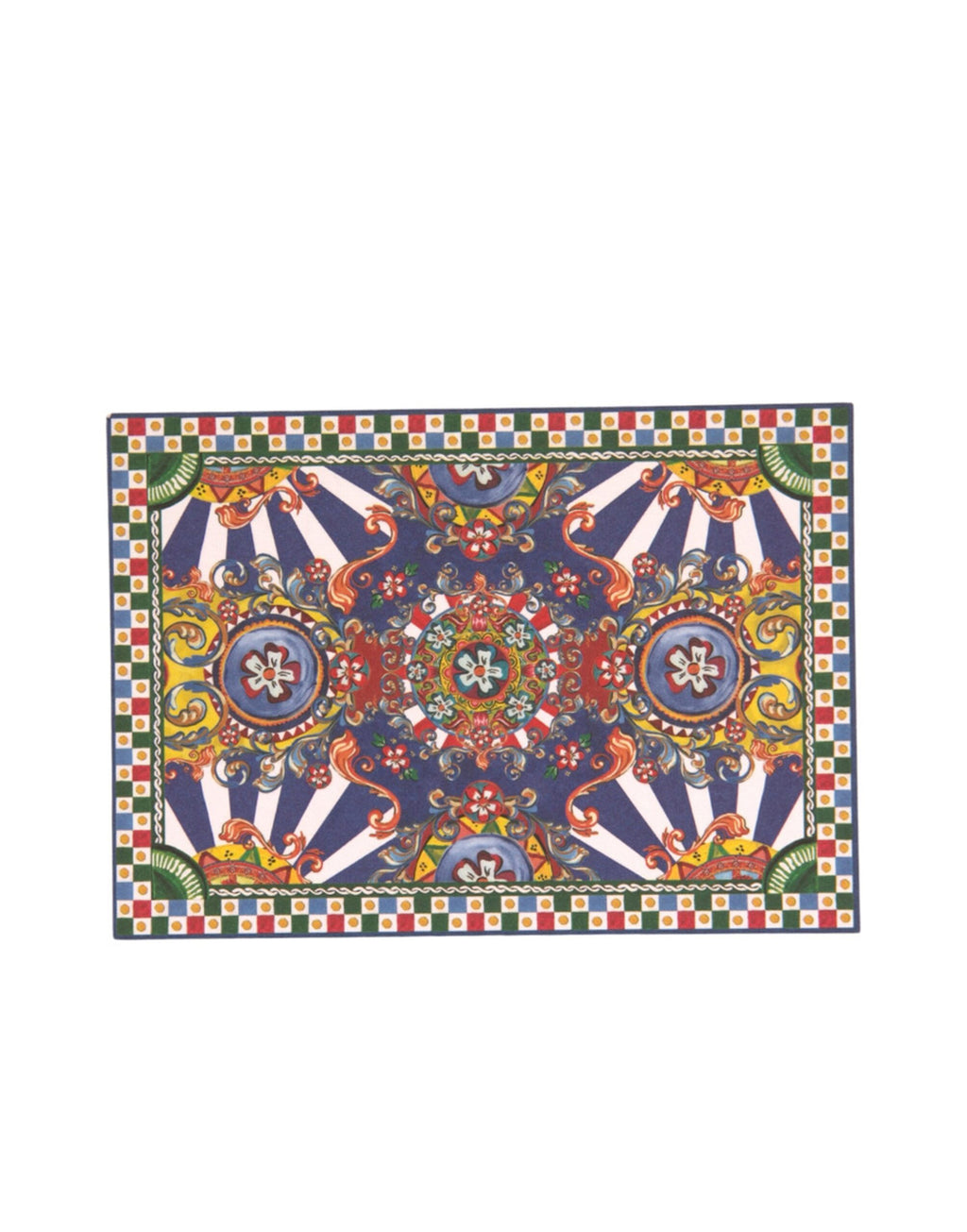 Porte-cartes multicolore en forme d'enveloppe Carretto Siciliano