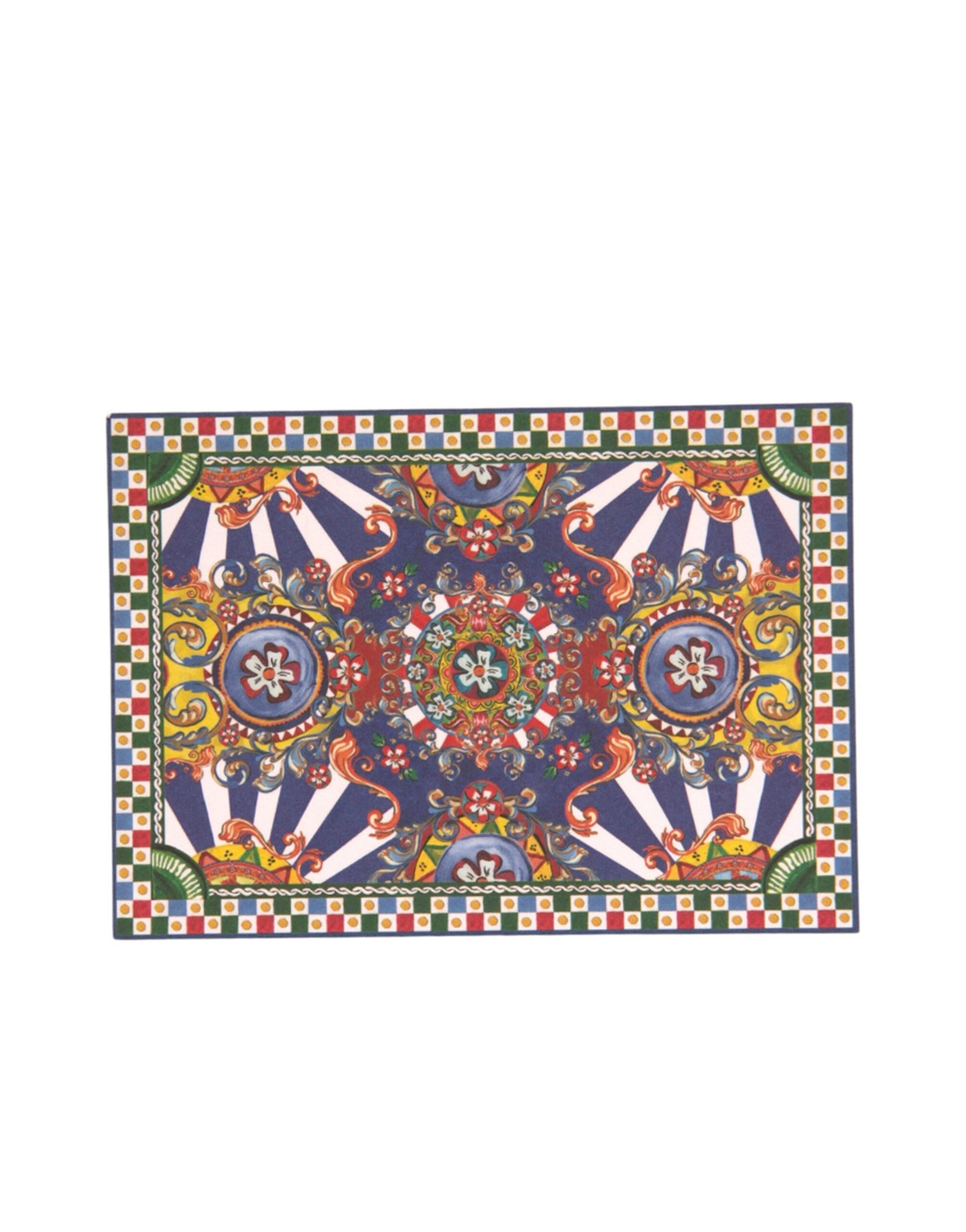 Porte-cartes multicolore en forme d'enveloppe Carretto Siciliano