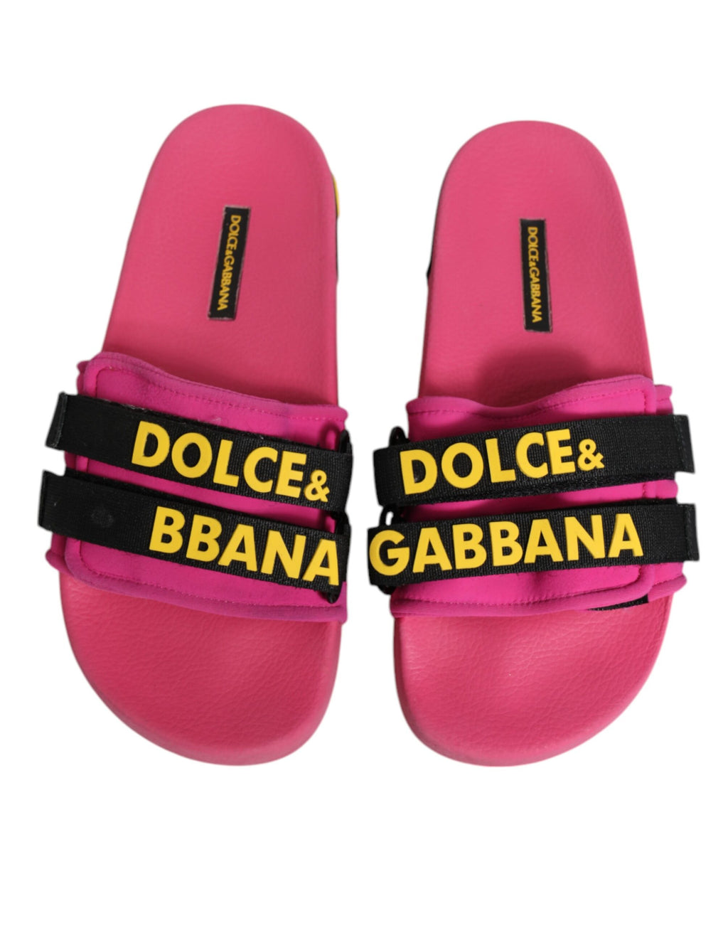 Sandales plates en néoprène fuchsia, chaussures de plage.