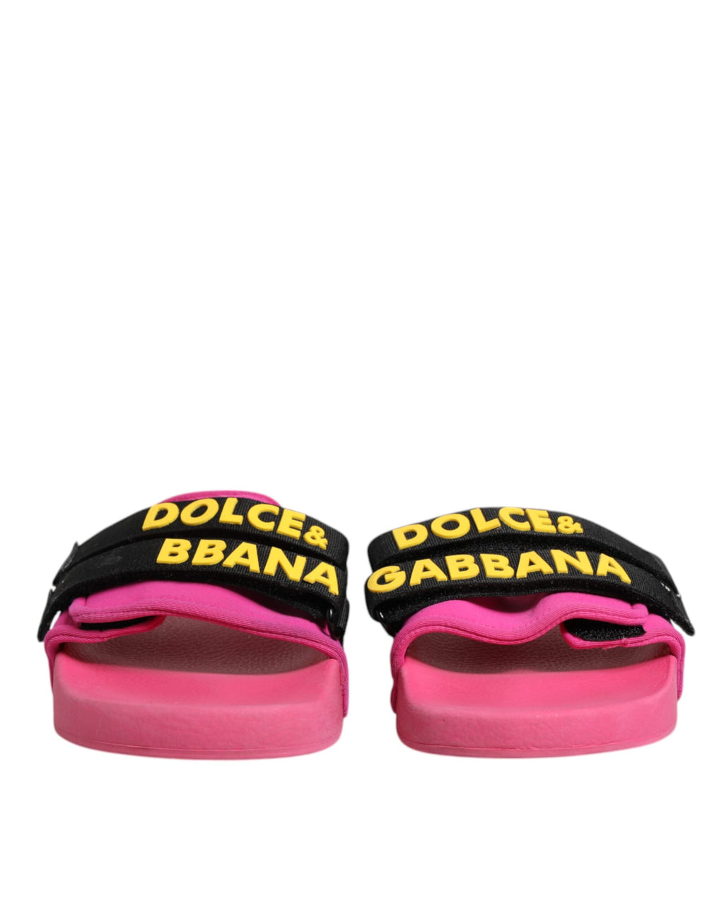 Sandales plates en néoprène fuchsia, chaussures de plage.