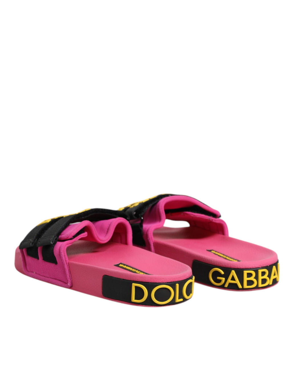 Sandales plates en néoprène fuchsia, chaussures de plage.