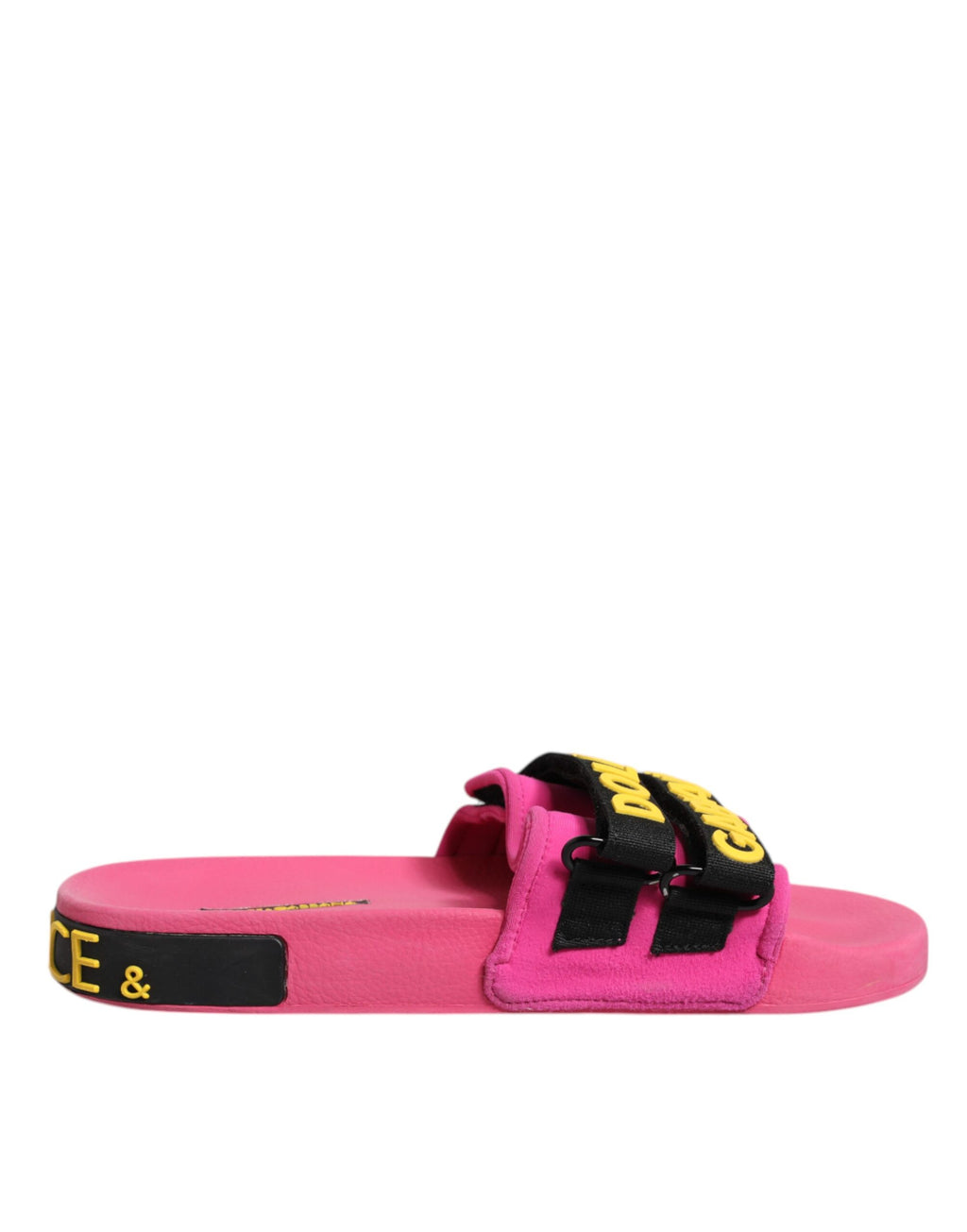 Sandales plates en néoprène fuchsia, chaussures de plage.