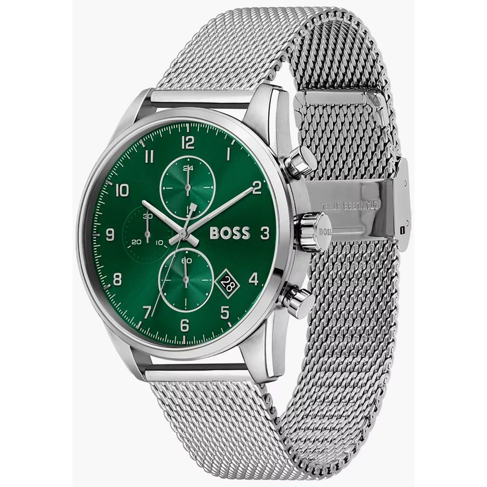 Silver Stainless Steel Dress Watch