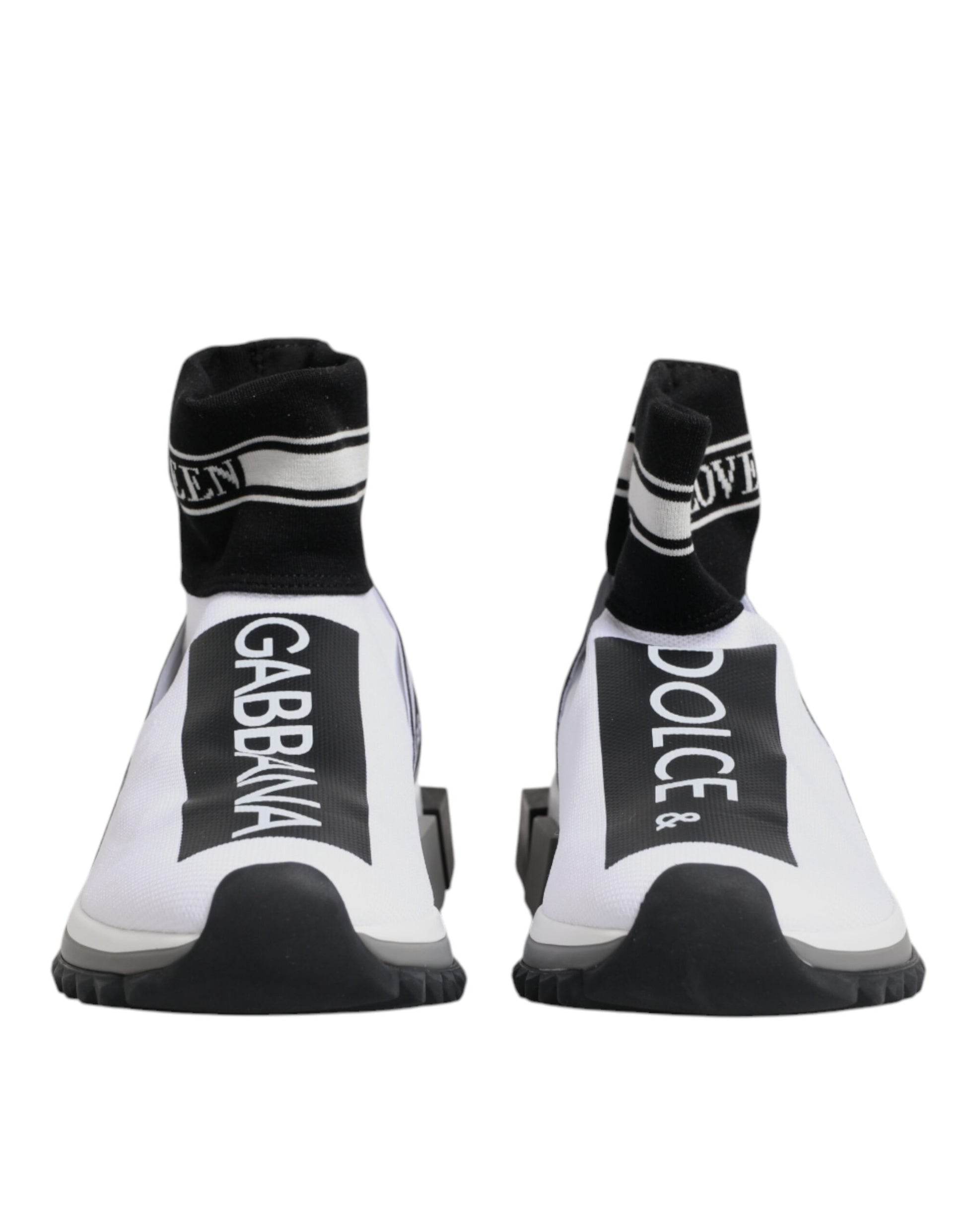 Chaussures baskets blanches et noires Sorrento