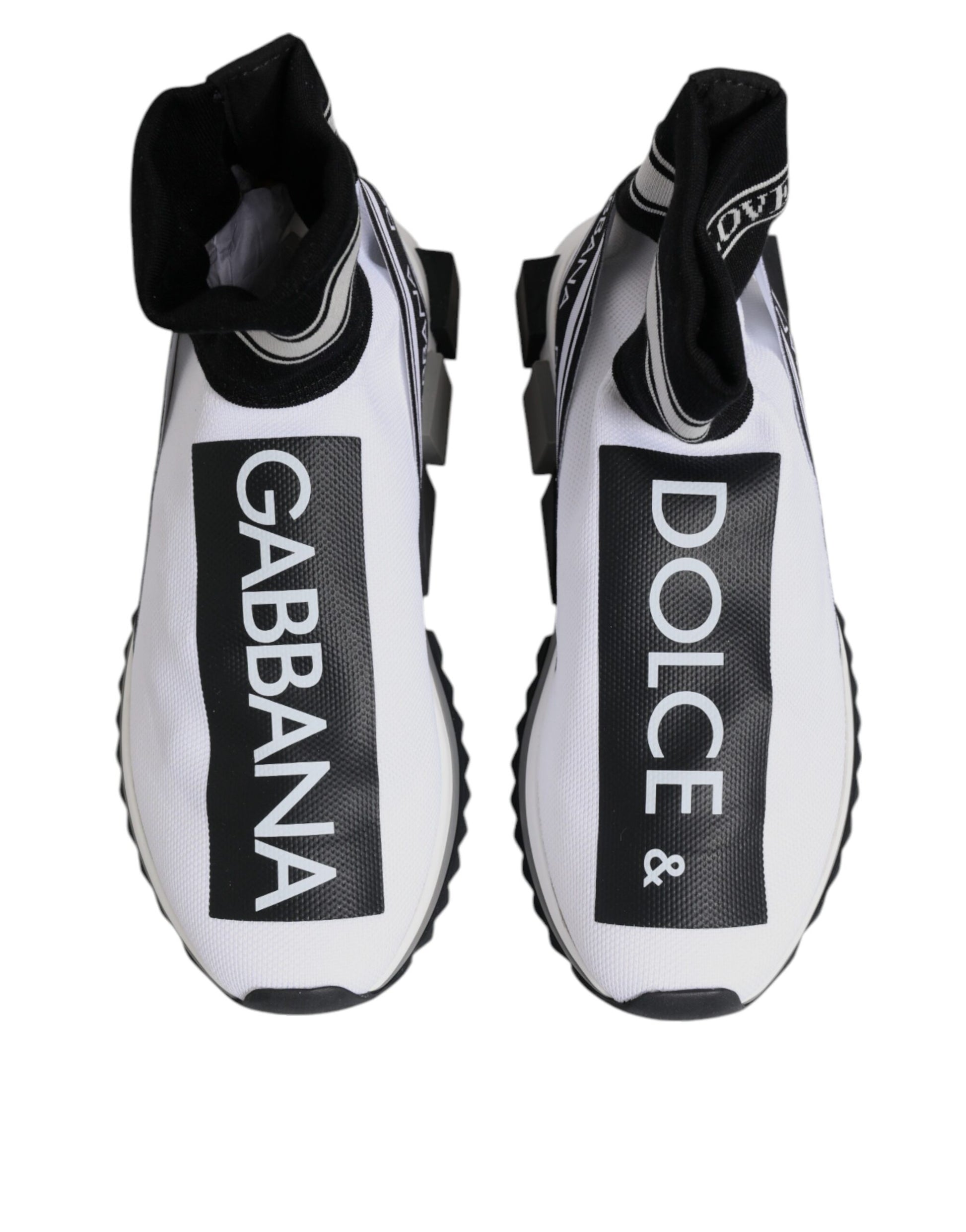 Chaussures baskets blanches et noires Sorrento