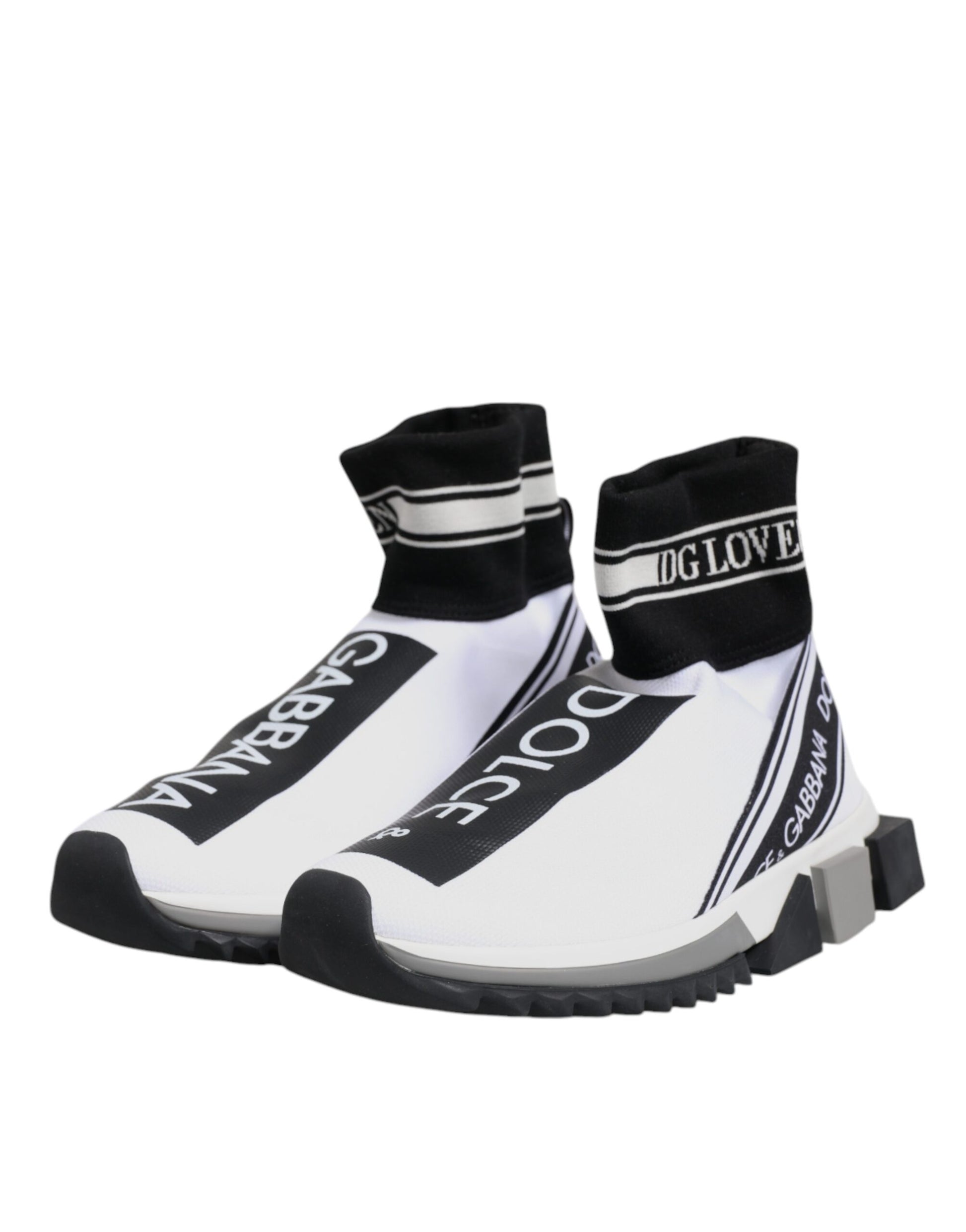 Chaussures baskets blanches et noires Sorrento